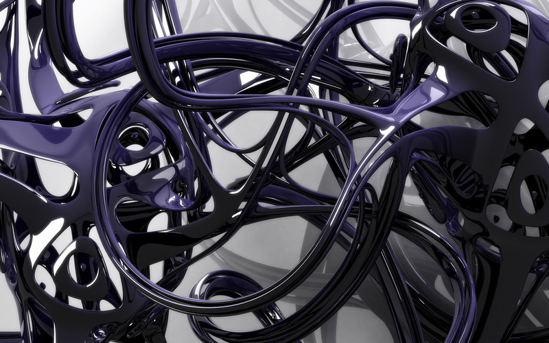 light, purple, 3d and abstract, art, 1080P, figure, shine