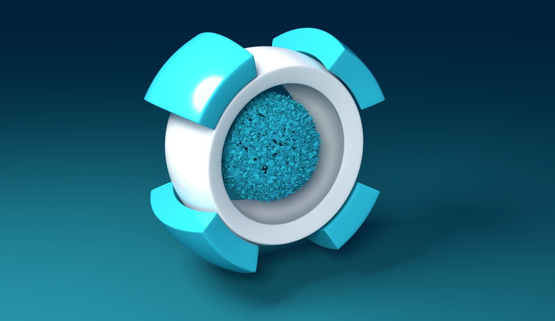 blue, three-dimensional Shape, round, 2K, cut out, still life, shape, 3d, blue background, cup, turquoise colored, concepts, backgrounds, studio shot