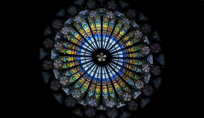 dome, luxury, pattern, hd images for desktop, lighting equipment, black background, illuminated, multicolor, shape, built structure, indoors, architecture