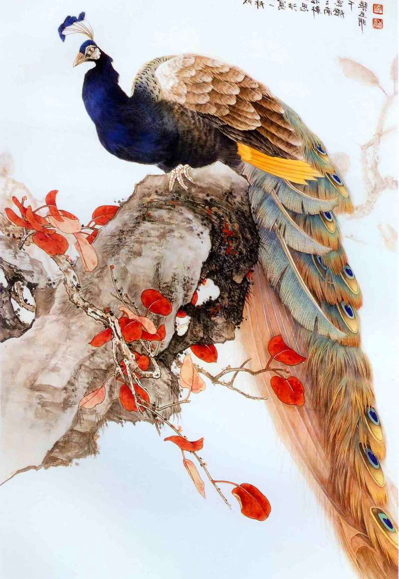 beauty in nature, nature, red, Abstract 3D Figures, tree, bird, cool images, multicolor, perching, vertebrate, animals in the wild, close-up, Abstract Art colorfull Design  Desktop