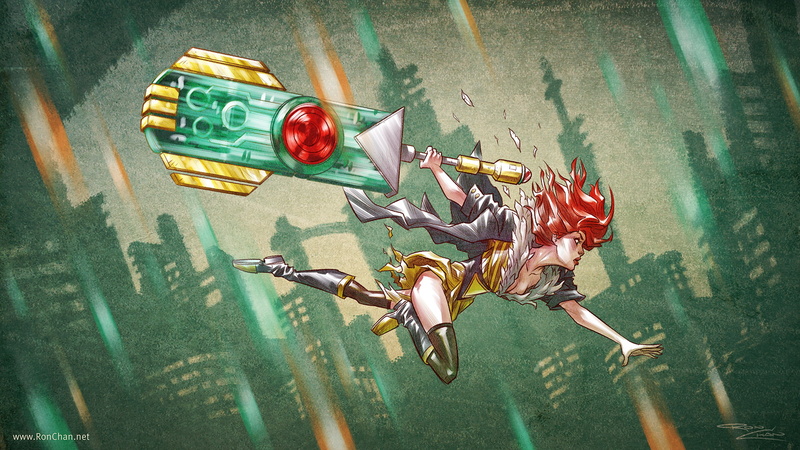 1080P, redhead, drawing, transistor, hd, video games
