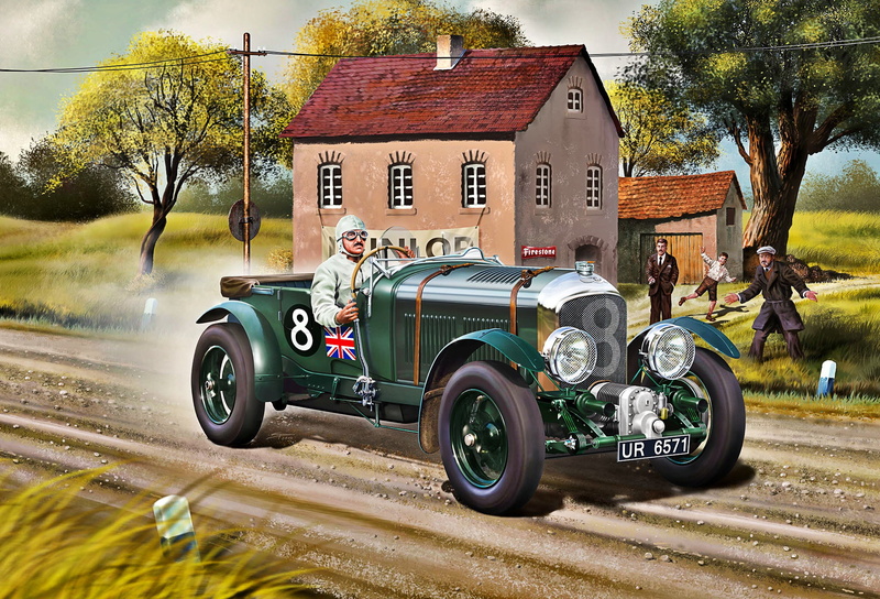 Driver, Bentley, Blower, trees, 1080P, road, house, race car, grass, 4.5L