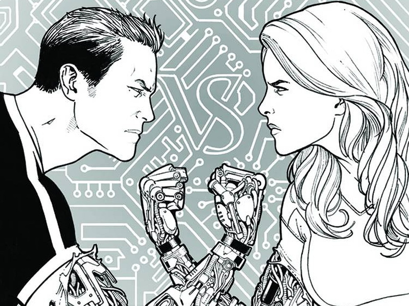 720P, Comics, Bionic Woman, Bionic Man, The Bionic Man Vs. The Bionic Woman