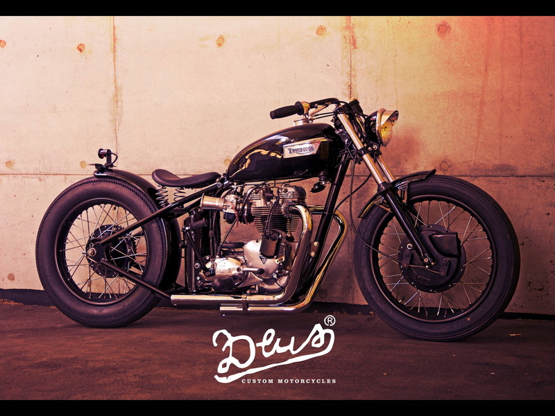 motorcycles, 720P, deus ex, machina, custom, triumph