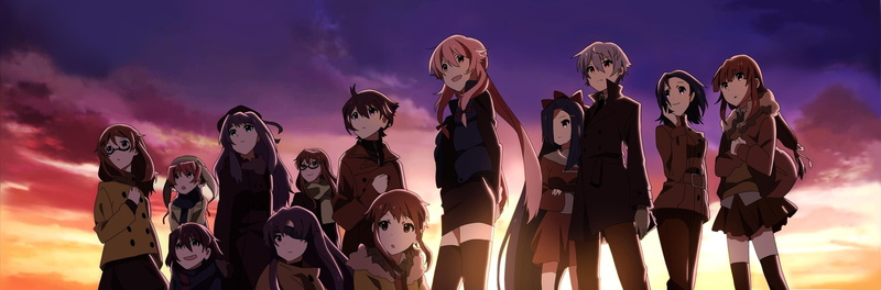 2K, amano, mirai, gasai, yuno, girls, uryuu, nikki, anime, minene, yukiteru, characters
