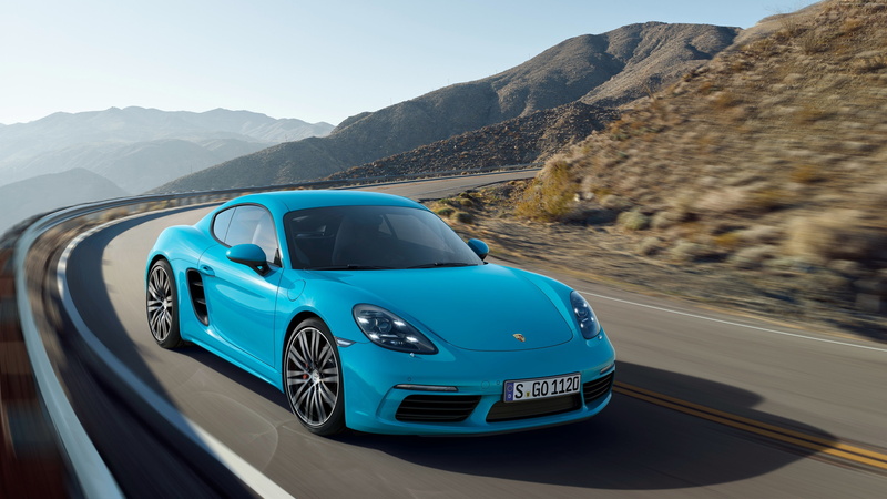Beijing Motor Show 2016, blue, 4K, Porsche 718 Cayman S, Auto China 2016, coupe
