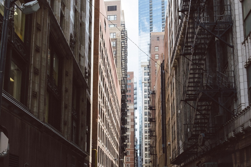 sky, apartment, office building exterior, looking, up, illinois, houston, corporate, street, 4K, nature, built structure, american, skyscraper, city, escape