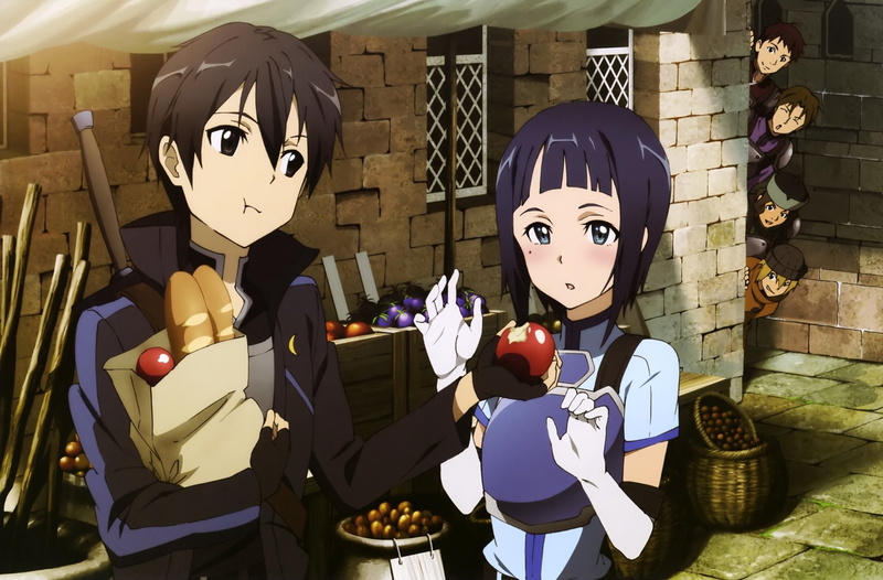 Sword Art Online, Sachi (Sword Art Online), 1080P, Ducker (Sword Art Online), Kirito (Sword Art Online), Sasamaru (Sword Art Online), Keita (Sword Art Online)