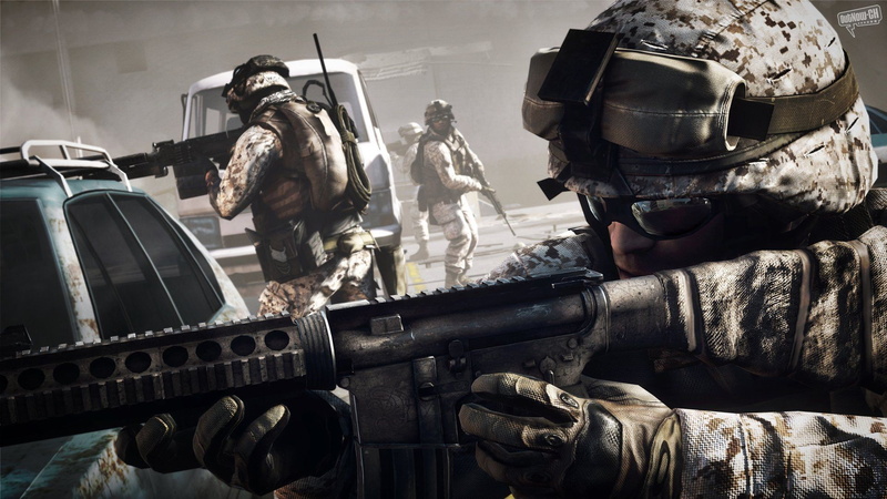 video games, machine gun, gun, clothing, army helmet, military uniform, government, military, group of people, men, special forces, headwear, suit of armor