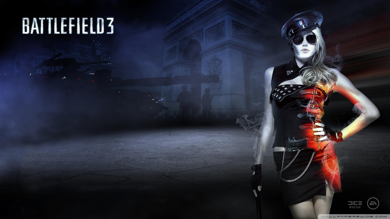 desktop, games, girl, battlefield, 1080P
