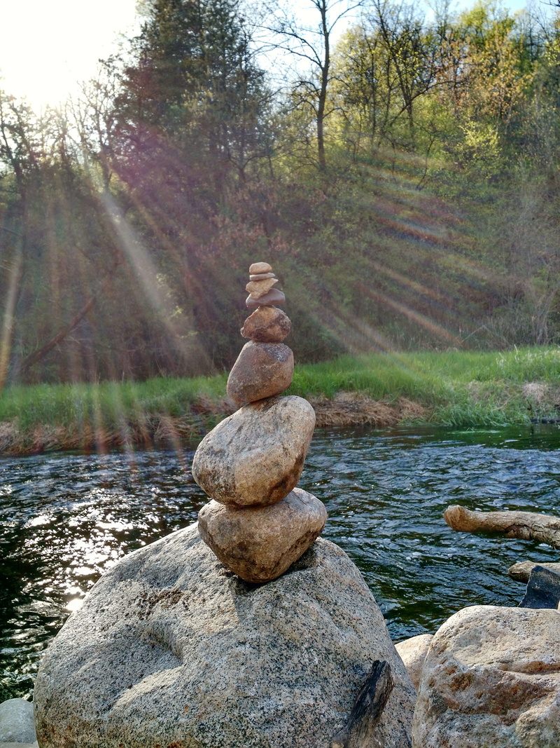 zen-like, flowing water, pebble, tranquility, tranquil scene, stone, 4K, day, no people, land, tree, stream - flowing water, rock - object, stone - object