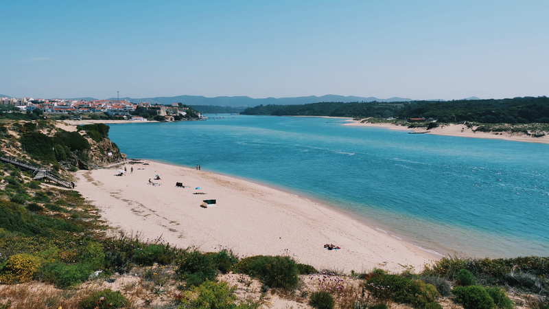 portugal, sky, lake, ocean, beauty in nature, promontory, bird, scenics - nature, water, coastline, shoreline, sea, tranquility, nature, scenery, tree