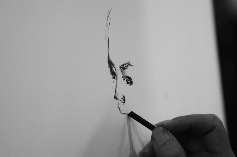 indoors, human finger, wall - building feature, copy space, human body part, human hand, body part, insect, 5K, black and white, finger, social issues