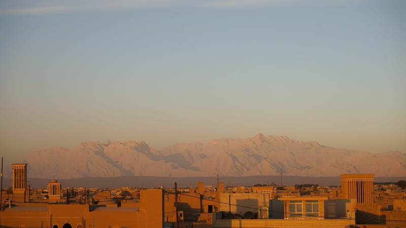 clear sky, sonyalpha, water, nature, building, building exterior, sea, iran, scenics - nature, sunset, built structure, mountain, 5K, outdoors, city, mountain range