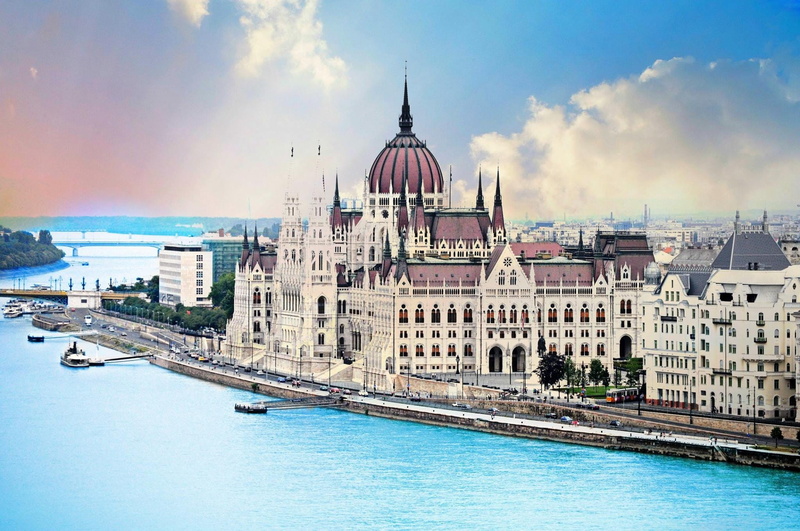 cloud - sky, Hungary, river, nature, day, famous Place, water, travel Locations, tourism, urban Skyline, travel, Budapest, politics and government, built Structure