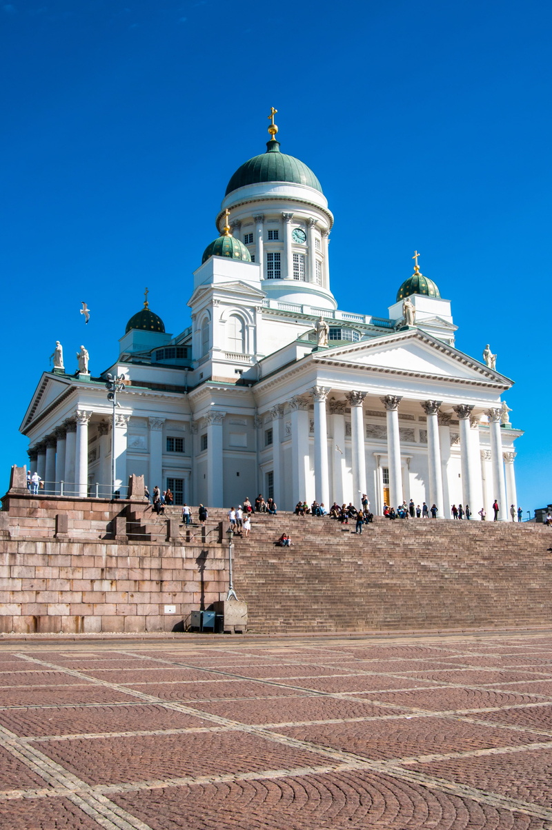 city, green, place of worship, travel destinations, near, senate square, scandinavia, spirituality, the urban landscape, building, showplace, architectural column