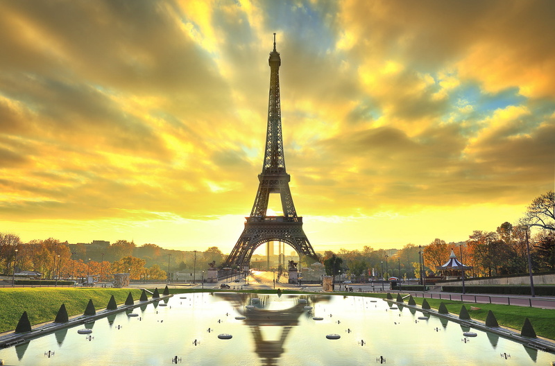 the past, sky, Park, dusk, paris - France, monument, Eiffel tower, sunset, outdoors, scenics, travel, travel Destinations, national Landmark, architecture