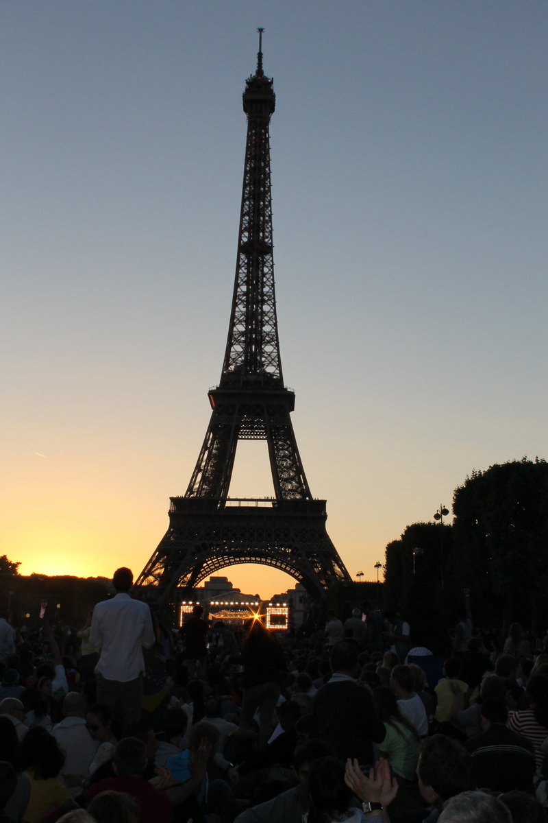eiffel tower, night, alexandre gustave eiffel architect, group of people, real people, tower, history, city, 4K, crowd, paris, nature, travel, capital
