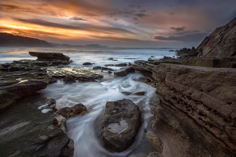 sea, beach, rocks, Bilbao, Playa de Azkorri, 1080P, Spain, excerpt