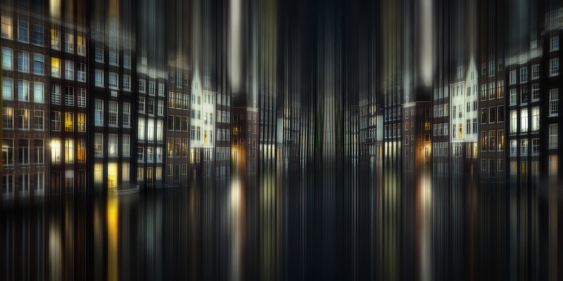 light, excerpt, night, home, the city, channel, Amsterdam, 1080P