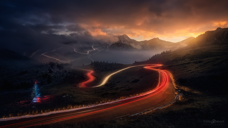 1080P, light, no people, exposure, beauty in nature, transportation, sunset, outdoors, Christmas, power in nature, cloud - sky, scenics - nature, landscape