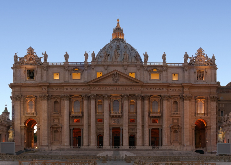 architecture, monuments, incidental people, famous Place, arch, rome, architectural column, the basilica, the past, day, nature, basilica of st peter, cathedral of st peter