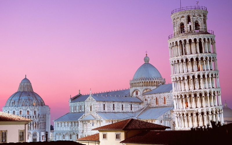 pisa, 1080P, italy, leaning, tower