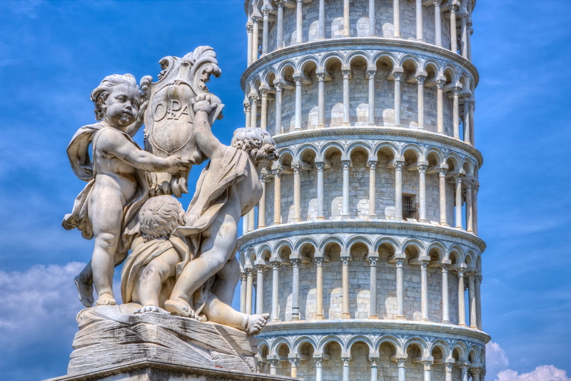 Italy, 1080P, The leaning tower of Pisa, Leaning Tower of Pisa, Pisa, tower, sculpture