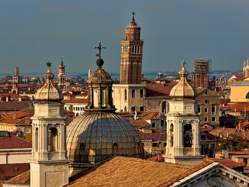 place of worship, spire, the past, travel destinations, textures, window, 4K, nature, building exterior, venecia, detail, arch, bell, sea, venice, sky