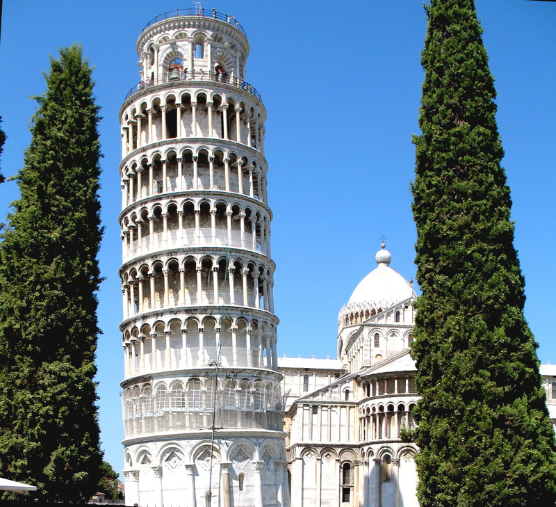 tree, spirituality, buildings, tourism, ornate, sky, Italy, no people, ancient civilization, 1080P, vacations, nature, coach, campo Dei Miracoli, history