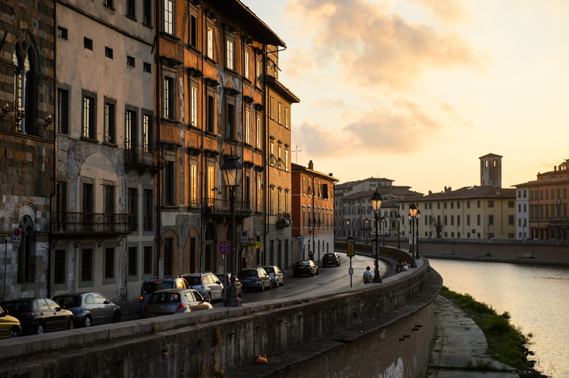 italy, old city, residential district, city, built structure, stare miasto, piza, nature, mode of transportation, transportation, incidental people, outdoor