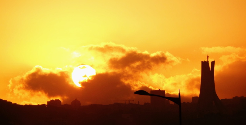 Sun, Africa, Landscape, Cloud, Sunset, Memorial, Algeria, 1080P, Photography, Algiers, Sky