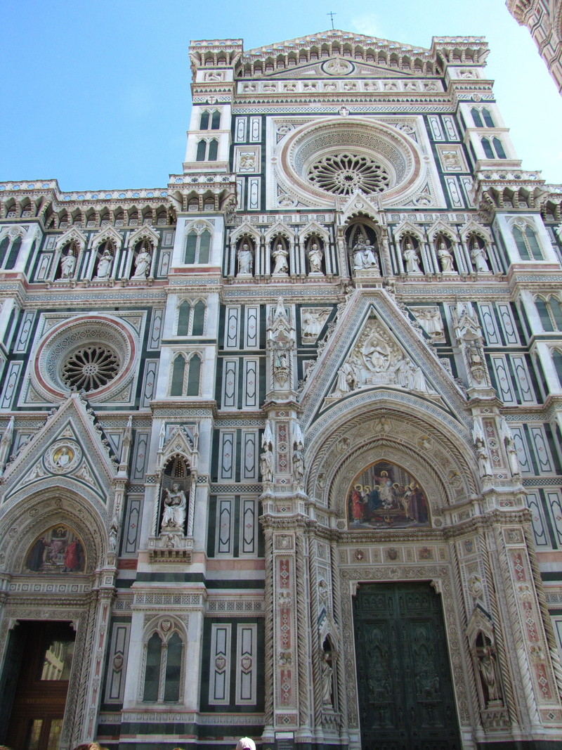 architecture, building, gothic style, window, nice, central torcello di santa maria del fiore, florence, ornate, low angle view, 4K, place of worship