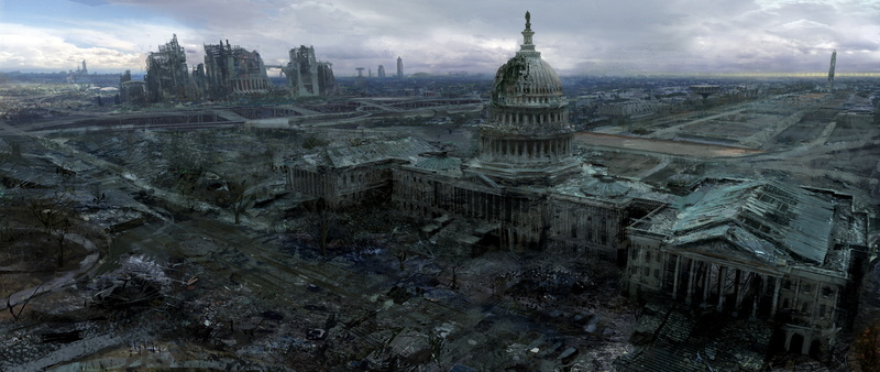 Fallout 3, the city, Capitol, Washington, 8K