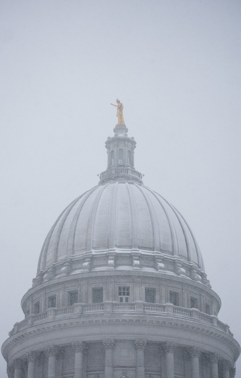 architecture, city, capitol, wisconsin, 5K, downtown, madison, vintage, old, nature, no people, cold, travel destinations, politics, neo-classical, building