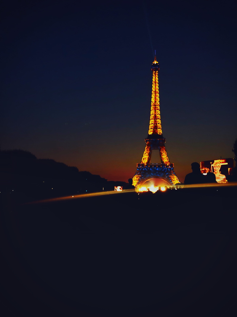 paris, architecture, no people, water, city, outdoors, 4K, spire, illuminated, night, travel, built structure, skyscraper, eiffel tower, sky, lights, tower