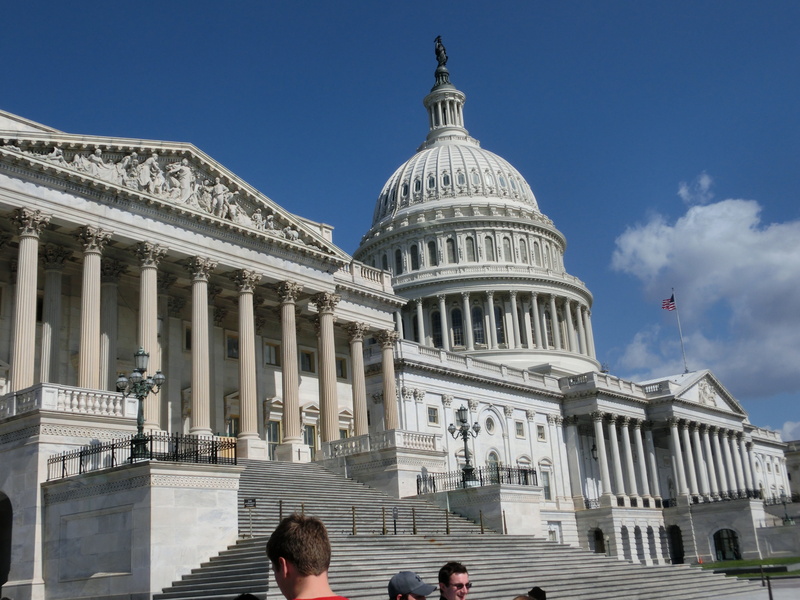 washington, low angle view, capitol, building exterior, tourism, incidental people, city, places of interest, united states, usa, men, travel, architectural column