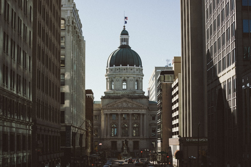 indianapolis, place of worship, buildings, nature, day, government, windows, cars, city, business, built structure, indiana, travel, sky, capitol building