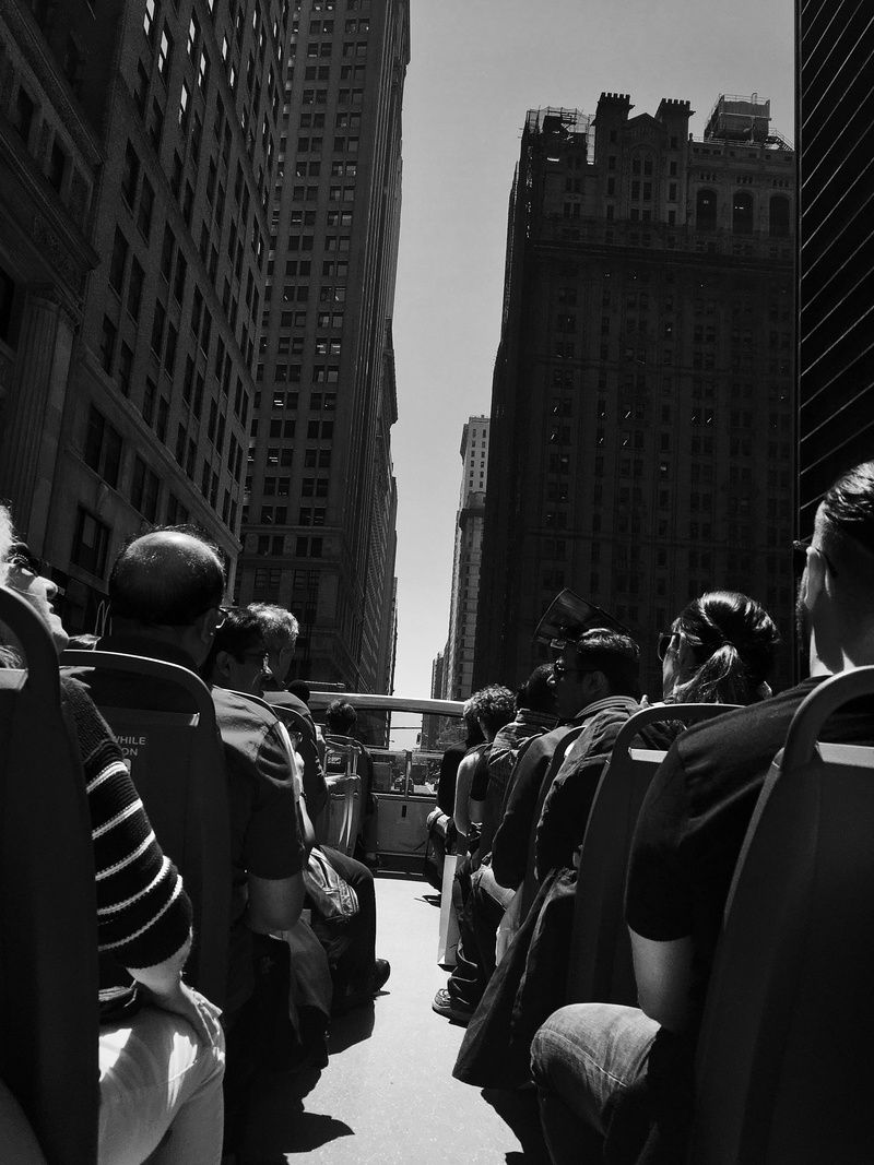 urban canyon, building, crowd, office, office building exterior, tourism, united states, men, outdoors, lifestyles, group of people, tourists, financial district