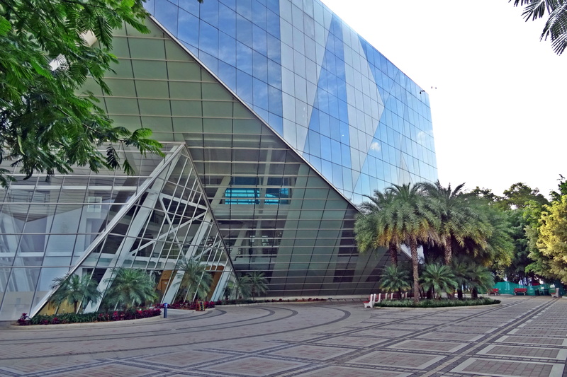day, shape, office building exterior, bengaluru, business, footpath, office Building, building Exterior, building, no people, reflection, tree, contemporary
