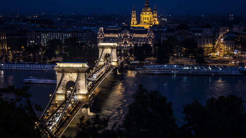 outdoors, bridge - man made structure, landmark, chain bridge, urban, travel destinations, bridge, szechenyi chain bridge, river, body of water, danube