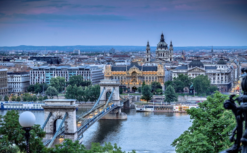 bridge, budapest, chain, hungary, 1080P, szechenyi