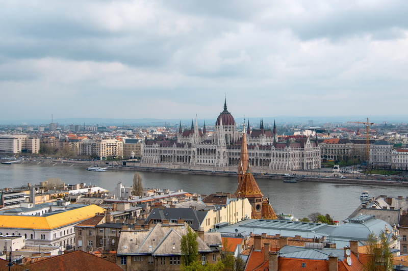 hungarian, architecture, scape, building, high angle view, danube, outdoors, bridge - man made structure, river, tourism, government, famous, built structure