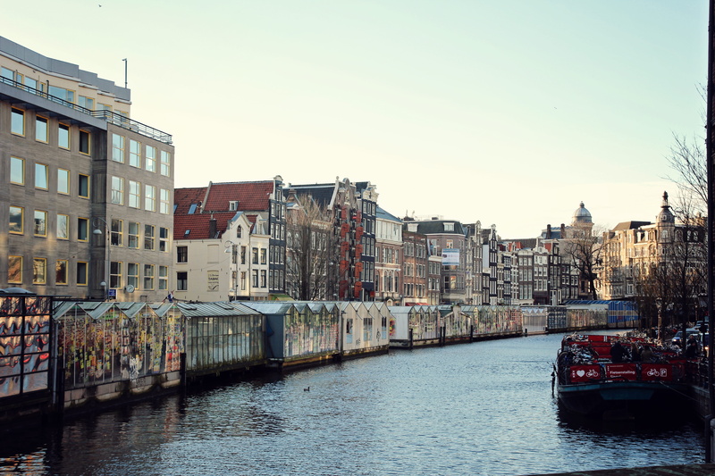 netherlands, architecture, city, no people, blumen, canal, water, 5K, townhome, bridge, mode of transportation, tulips, waterfront, transportation, building