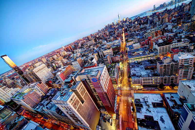 lights, 1080P, skyscraper, built structure, buildings, road, city, tall - high, New York, cityscape, modern, transportation, sky, no people, nature, residential district