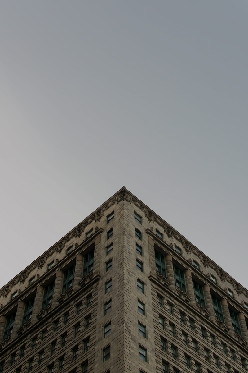 classical, sky, outdoors, city, architecture, angle, built structure, residential district, clear sky, window, industry, millenium park, slate, romanesque