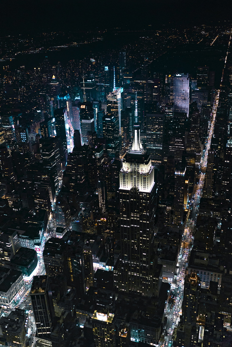 business, aerial View, traffic, office building exterior, empire State Building, no People, urban sprawl, famous Place, outdoors, financial District, nightlife