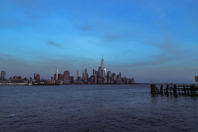 building exterior, ocean, tall - high, dock, city, outdoors, skyline, office building exterior, 1 wtc, lower manhattan, eery, no people, wtc, waterfront