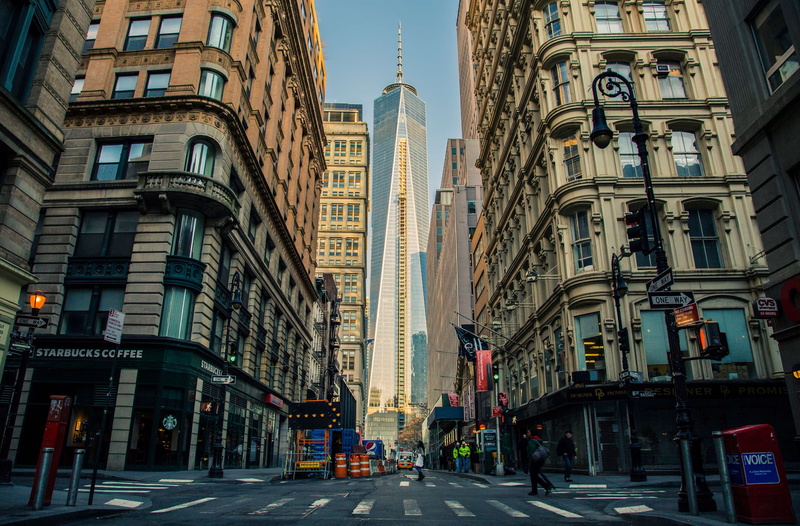 street, city, downtown, america, architecture, skyscraper, buildings, manhattan, urban, one world trade center, united states of america, 1 wtc, new york city