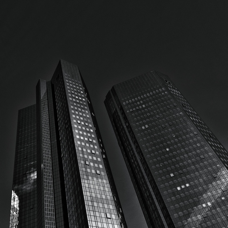 sky, outdoors, night, skyscraper, building, high, no people, tower, angle, buidings, tall - high, business, skyline, bank, frankfurt, low angle view, financial district